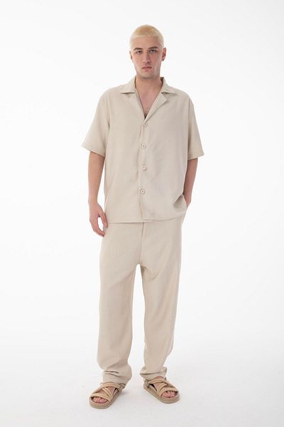 Rocqerx R-4422 Short Sleeve Shirt Zippered Pants Set