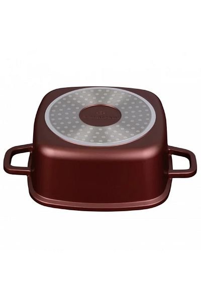 Blaumann Cratita patrata roaster cu capac, dimensiune 20x9 cm, capacitate 2.8 l, acoperire 3 strat ceramica