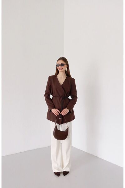 MYGİYİMİSTANBUL Висококачествено яке от плат Poliviscon с голям размер