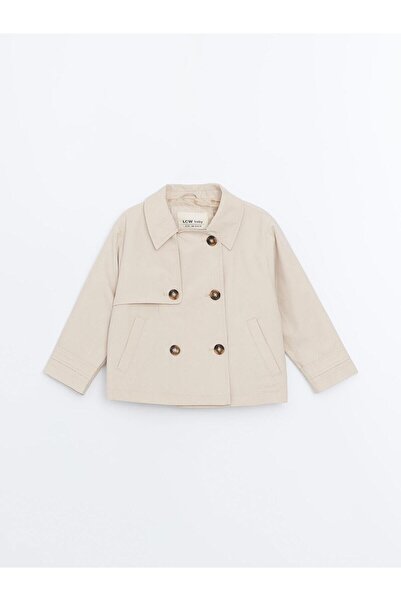 LC Waikiki LCW Gömlek Yaka Kız Çocuk Mont