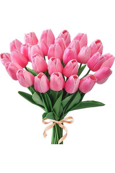 Choice 10pcs 1 10Pcs Artificial Flower Realistic Touch Tulip Scrapbooking Vase Home Decor Wedding Garden Ar