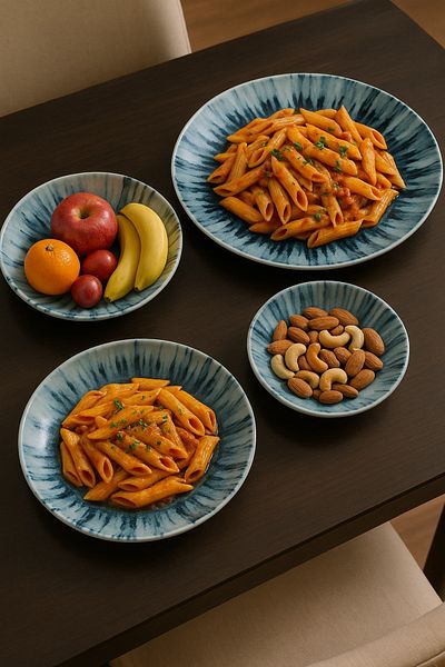 ozo 36-Pieces Luxury Turkish Porcelain Dinnerware – Complete Set for 6 Persons