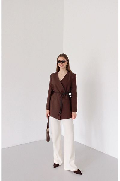 MYGİYİMİSTANBUL Premium Quality Polyviscon Fabric Oversize Jacket