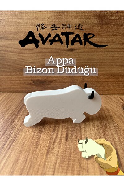 Bilgin Üretim Appa Bizon Düdüğü - Avatar The Last Airbender Temalı 3D Baskı B...