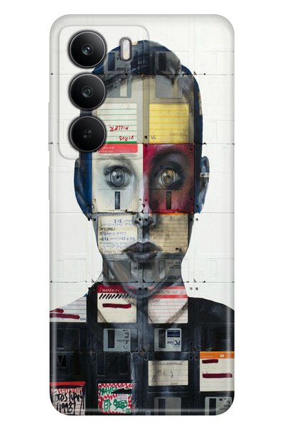 realme C75 (Rmx3941) Case Colorful Silicone Printed Tpu Art Collage