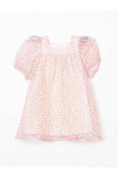 LC Waikiki Kare Yaka Dantel Kız Çocuk Elbise (S5)