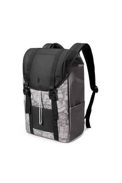 Tomtoc VintPack-TA1 Flap Laptop Backpack, Water-Resistant Travel Casual Eco-Friendly Backpack 22L