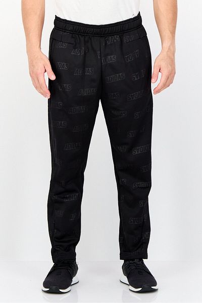 adidas Men Sportswear Fit Brand Logo Training Track Pants, Black