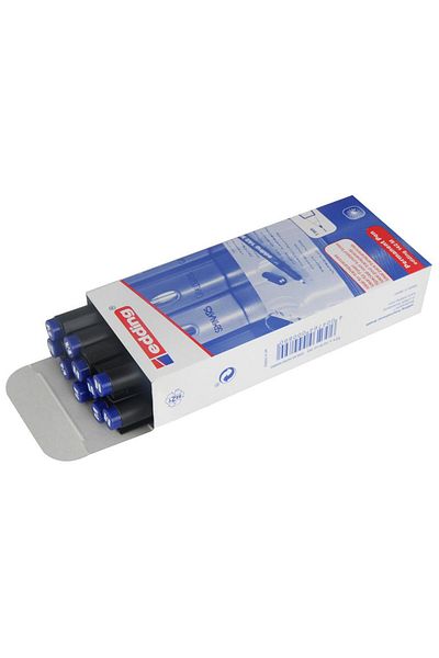 Edding 142m Permanent Acetate Pen m Nib 10 Pieces - Blue