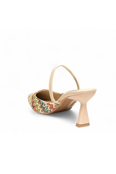 ELAIA SHOES Camilla Women's Pointed Toe Heeled Slingback Casual Stiletto Shoes