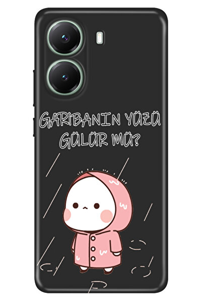 POCO X7 Pro Telefon Kılıfı Renkli Silikon Baskılı TPU Garibanın Yüzü