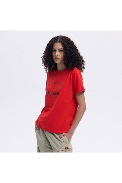 Ellesse Ef446-Rd Crew Neck Women's T-Shirt - Red