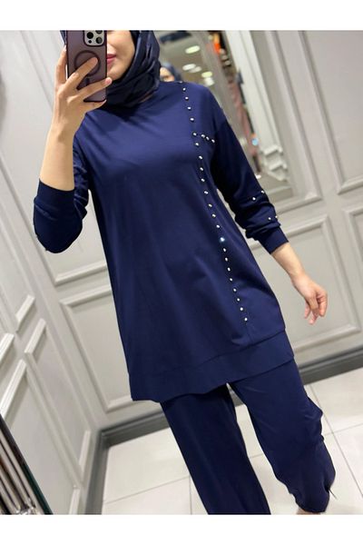 FUAT GÜRSEN Stone Embroidered Double Set