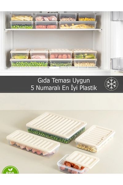 VİZYON Refrigerator organizer diffriz compatible storage container freezer container