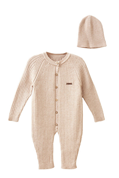 Babymio Fitilli Şapkalı Tulum