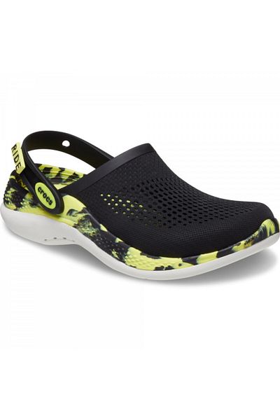 Crocs Clogs Literide 360 Marbled Clog 43-44 Eu - M10/w12 Us Black - Black/citrus