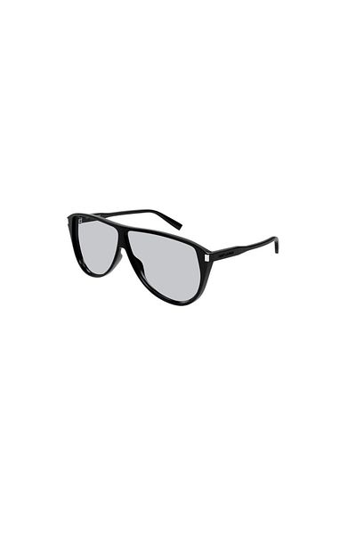 Saint Laurent Sl 731 Gaspar 001 65 Unisex Geometric Black Bone Sunglasses