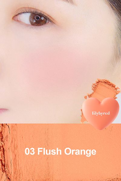 lilybyred Luv Beam Cheek / Single Powder Blush - 03 Flush Orange