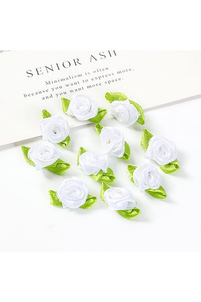 Choice 100pcs white 100Pcs Mini Rose Artificial Flowers Heads 2cm Buds Fabric Flower Wedding Decoration Cra