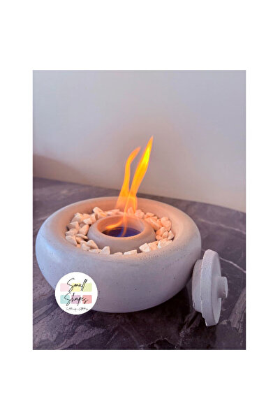 Small Shapes EMBERRA MASA ÜSTÜ ŞÖMİNE ATEŞ ÇUKURU BACASIZ ŞÖMİNE 500ML YAKIT ...