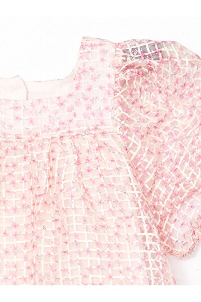 LC Waikiki Kare Yaka Dantel Kız Çocuk Elbise (S5)