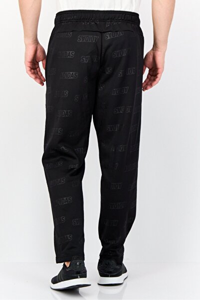 adidas Men Sportswear Fit Brand Logo Training Track Pants, Black