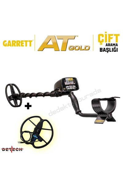 garrett At Gold Altın Dedektörü Çift Başlıklı - 5x8'' + 13'' Ultimate Başlık