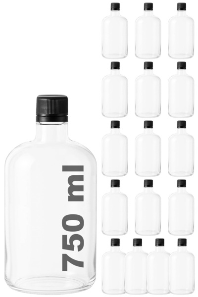 Afracam 750 ml Transparent Chubby Oil Bottle with Leakproof Locking Cap 750 C...