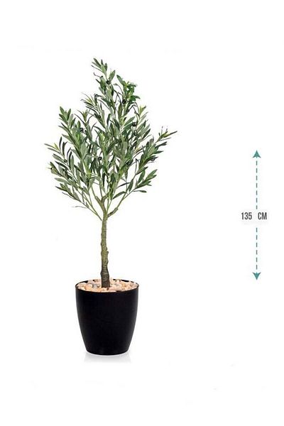 DRAMA HOME 135cm tall artificial olive tree, an elegant natural touch to your home decor