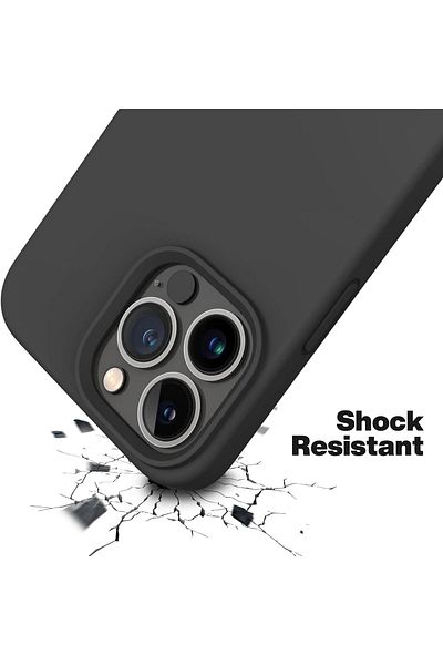 Generic Silicone Case Cover Compatible with iPhone 13 pro max , Ultra Slim Fit with Full Body Protection
