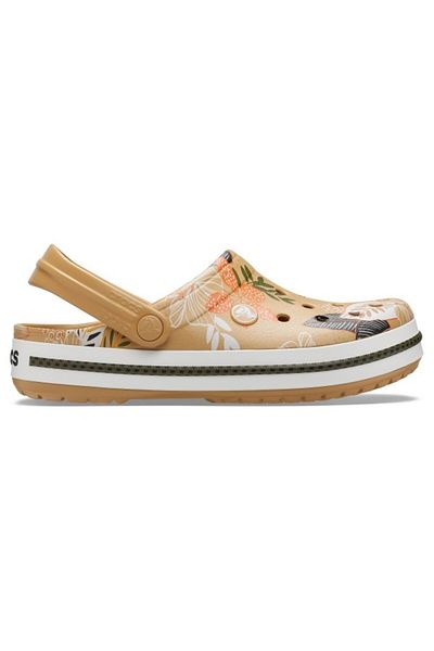 Crocs Clogs Crocs Crocband Botanical Print Clog 36-37 EU - M4/W6 US Brown - Tan/White