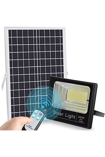 Generic Roska 200W Solar LED Flood Light, IP65 Waterproof, Dusk to Dawn, Remote Control Outdoor Lamp