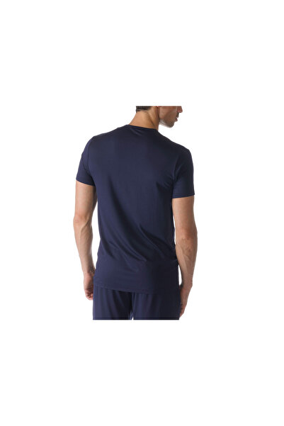 MEY Pyjama kurz für Herren in blau