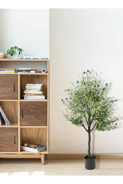 DRAMA HOME 120cm tall artificial olive tree, a touch of nature for your home or office decor