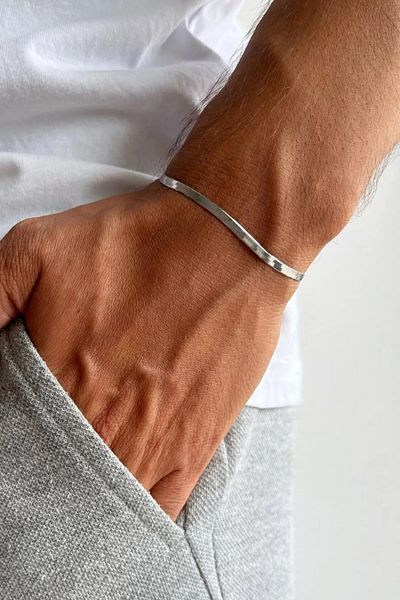 The Collection Stainless 3 Pcs Men's Sports Steel Bracelet Set (Italian-Cube-Gourmet)