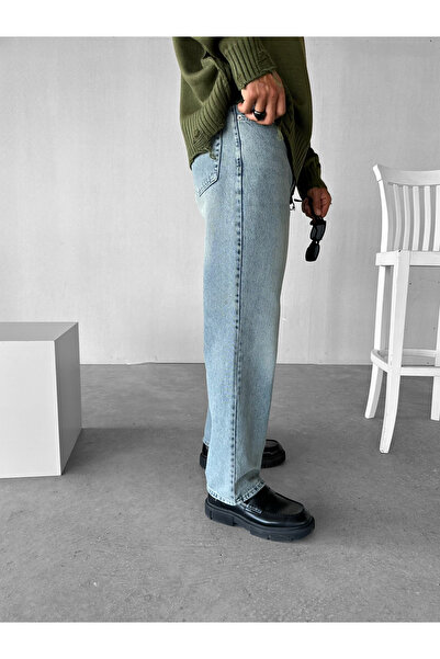 ablukaonline Men's Regular Fit Washable Jean Trousers Dark Blue