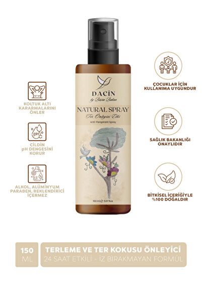 Dacin by Büşra Bakan %100 Doğal El, Ayak, Koltuk Altı Terleme Önleyici Ve Ter...