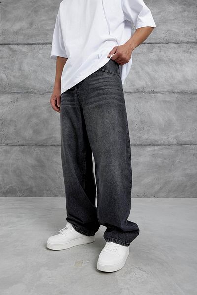 NOMARC Μαύρο MB Relax Baggy Jean