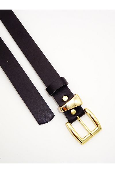Versla Gold Buckle Trousers Belt, Dress Belt, Shirt Belt, Jacket Belt