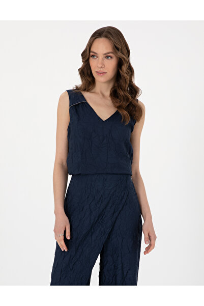 Pierre Cardin Navy Blue Regular Fit Blouse 50301151 -Vr033