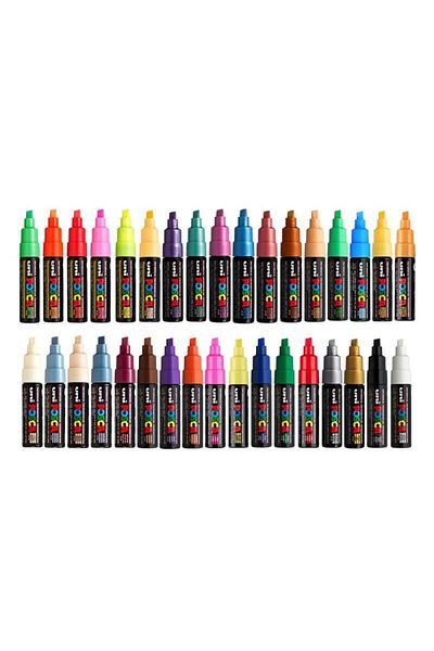 POSCA Pc-8k Paint Marker 8.0 Mm Beveled Tip - White