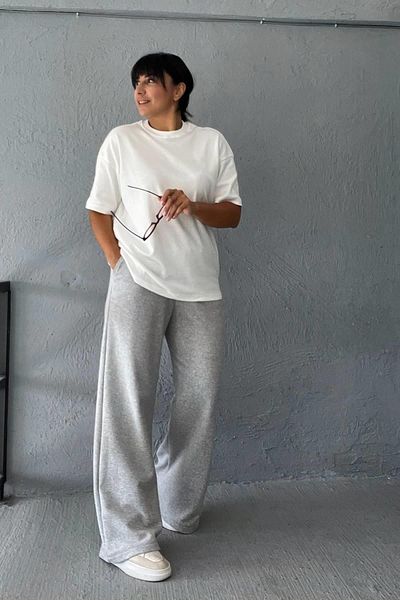 MJAMASS Gray Basic Sweatpants