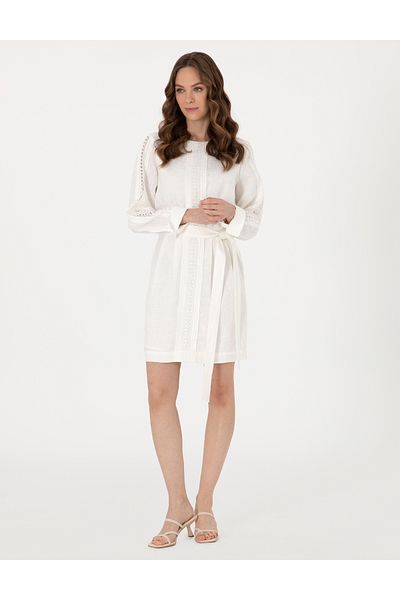 Pierre Cardin White Regular Fit Woven Dress 50301065 -Vr013
