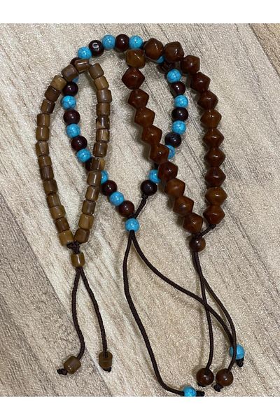 Generic 3 pieces of elegant cocoa wood bracelets
