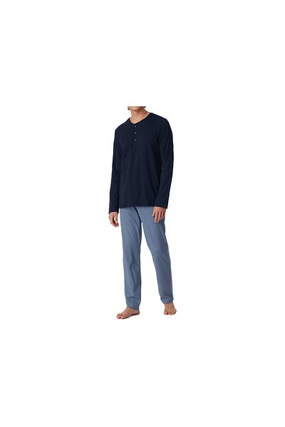 Schiesser Pyjama Für Jungen In Unifarben