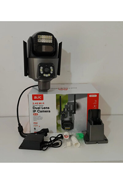 Sarftech 2+2 Mp Hd 4K Ip Kamera Wifi Özellikli Hareket Takipli Gece Sensörlü Güvenlik Kamerası Blm-61