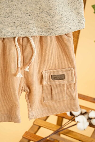 bombe Girl Boy Baby Kids Natural Shorts Comfortable Set Cotton Trend Fashion Baby Kids Bottom Top Set