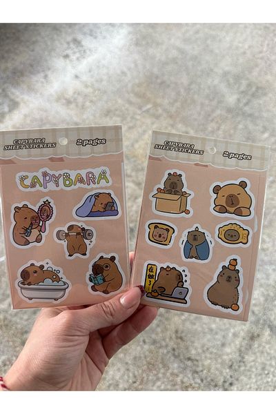 Planet Butik Capybara 2 Page Sticker