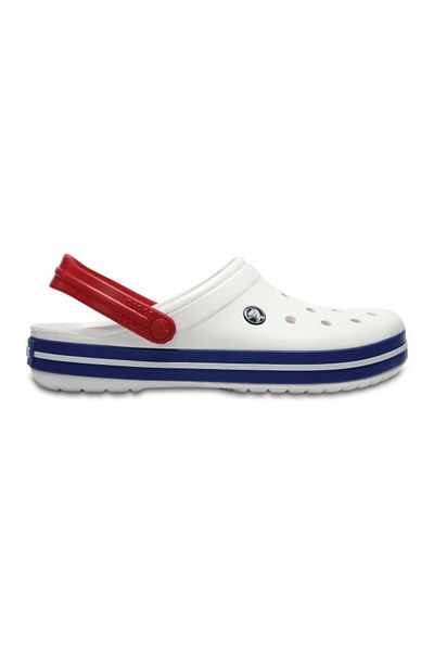 Crocs Crocs Crocband Clogs 48-49 EU - M13 US White - White/Blue Jean