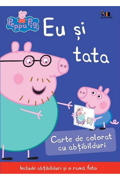 Editura Arthur Peppa Pig. Eu si tata. Carte de colorat cu abtibilduri